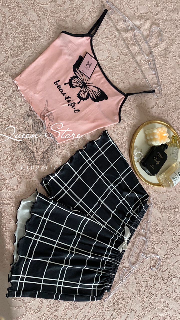 Pyjama Bustier Short Cotton Y345-3