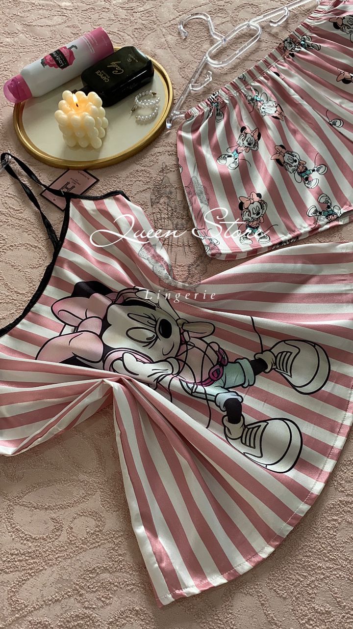 Pyjama Bustier Short Satin Y-888